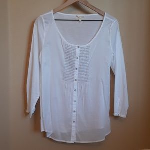 Eileen Fisher Semi Sheer Top